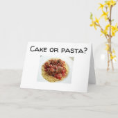 ****CAKE OU PÂTES*** CARTE D'ANNIVERSAIRE (Fleur jaune)