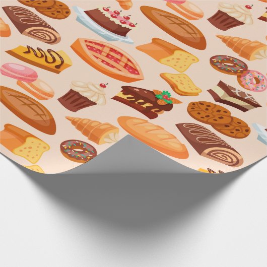 Cake Pattern Cadeaupapier (Hoek)