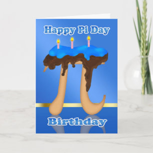 Cake Pi Dag 3.14 maart 14e verjaardag Kaart
