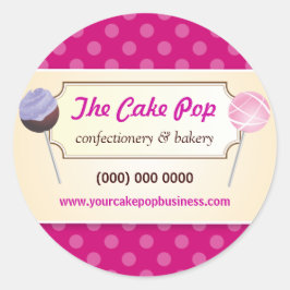 Cake Pop Stippen Promotionele Sticker