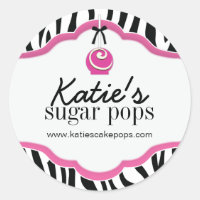 Cake Poppen Bakkerij Verpakking Stickers