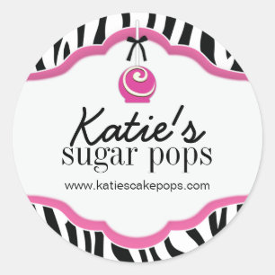 Cake Poppen Bakkerij Verpakking Stickers