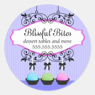 Cake Poppen Desserts Bakkerij Ronde Sticker