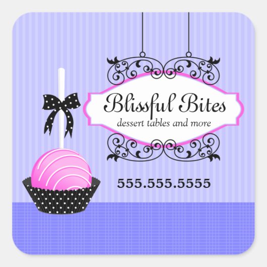 Cake Poppen Desserts Stickers (Voorkant)