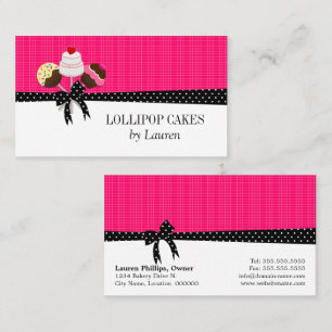 Cake Poppen Fuchsia Visitekaartje