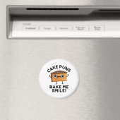 Cake Puns Bake me Smile Funny Baking Pun Magneet (Insitu (Vaatwasser))