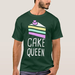 Cake Queen Cute en Funny Baker Design T-shirt