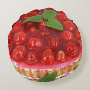 Cake Shop Decor Voeg logo toe om te personaliseren Rond Kussen