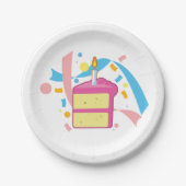 Cake Slice Papieren Bordje (Voorkant)