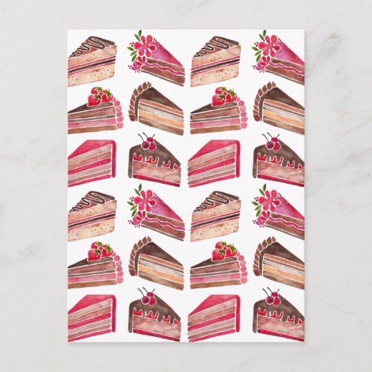 Cake Slices Briefkaart (Voorkant)