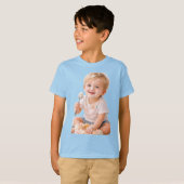 Cake Smash Baby First Birthday Photo T-Shirt (Devant entier)