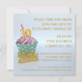 Cake Smash Party 30e anniversaire Invitation (Devant)