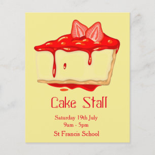 Cake Stall Bake Sale-advertentie Flyer
