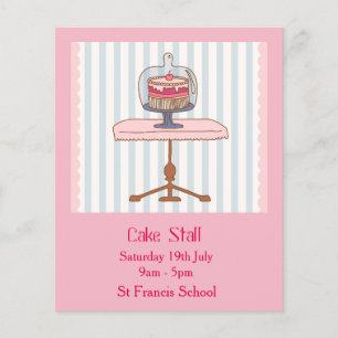 Cake Stall Bake Sale-advertentie Flyer