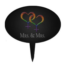 Mme et Mme Lesbian Pride Symboles Arc-en-ciel
