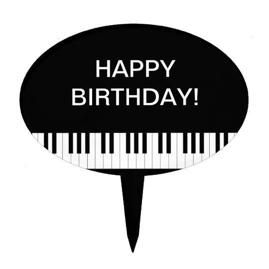 Cake Topper Piano A Queue Zazzle Be