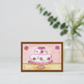Cake visitekaartje (Staand voorkant)