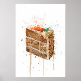 Cake Wall Art Print 'Carrot Cake' 