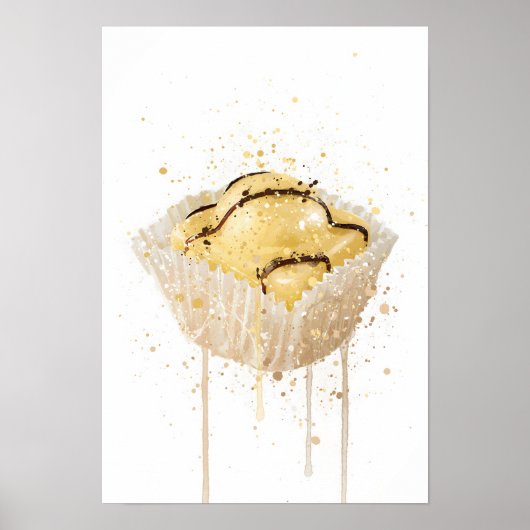 Cake Wall Art Print 'French Fancie Lemon' (Voorkant)