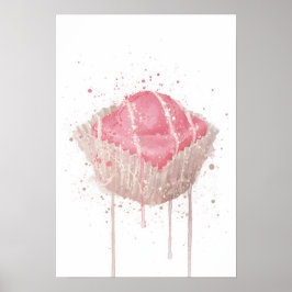 Cake Wall Art Print 'French Fancie Strawberry'