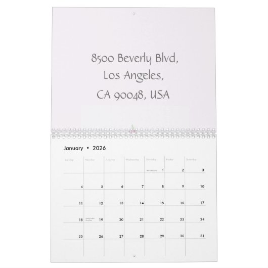 Cake waterverf Business Kalender (Jan 2026)