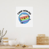 Cake-won-do Funny Taekwondo Cake Pun Poster (Keuken)