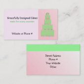 Cakemoratie/bakken Visitekaartje (Voorkant / Achterkant)