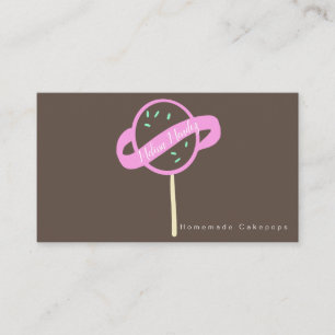 Cakepop Logo Banner Cake Decorator Swirls Visitekaartje