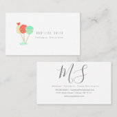 Cakepops Baking Cake Decorator Swirls Visitekaartje (Voorkant / Achterkant)