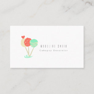 Cakepops Bakken Cake Decorator Krullen Visitekaartje