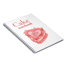Cakerecepten journaal voor favoriete recepten notitieboek