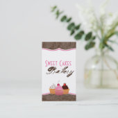 Cakes Bakery Sweet Behandelt Visitekaartje (Staand voorkant)