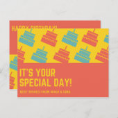 Cakes Birthday Briefkaart (Voorkant / Achterkant)