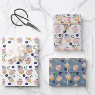 Cakes en Waterverf Inpakpapier Vel
