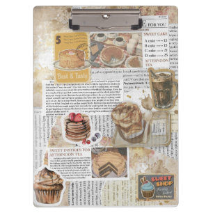 Cakes & Koffie Ephemera Decoupage Klembord