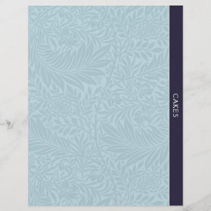 Cakes Ontvanger divider Blauwe Floral
