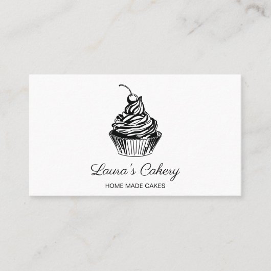 Cakes Snoepjes Cupcake Bakkerij Girly Craft Visitekaartje (Voorkant)