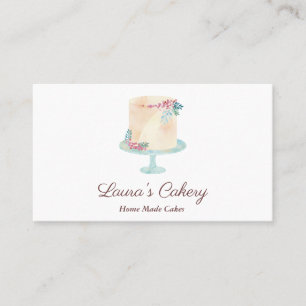 Cakes Sweets Cupcake Bakkerij Waterverf Visitekaartje