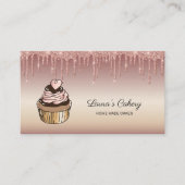 Cakes & Sweets Cupcake Home Bakery Drift Gold Visitekaartje (Voorkant)