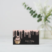 Cakes & Sweets Cupcake Home Bakery Drift Gold Visitekaartje (Staand voorkant)