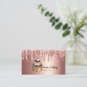 Cakes & Sweets Cupcake Home Bakery Drift Gold Visitekaartje (Staand voorkant)