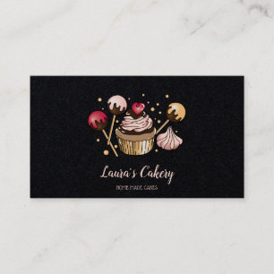 Cakes & Sweets Cupcake Home Bakery Drift Gold Visitekaartje