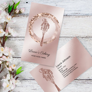 Cakes & Sweets Cupcake Home Bakery Driping Whisk Visitekaartje