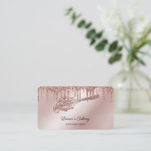 Cakes & Sweets Cupcake Home Bakery Driping Whisk Visitekaartje (Staand voorkant)