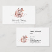 Cakes Sweets Cupcake Home Bakery Girly Visitekaartje (Voorkant / Achterkant)
