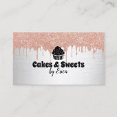 Cakes & Sweets Cupcake Home Bakery Moderne Drivers Visitekaartje (Voorkant)