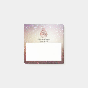 Cakes & Sweets Cupcake Home Bakery Rustige Vintage Post-it® Notes