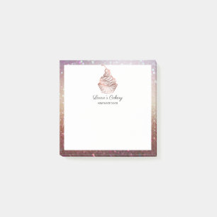 Cakes & Sweets Cupcake Home Bakery Rustige Vintage Post-it® Notes