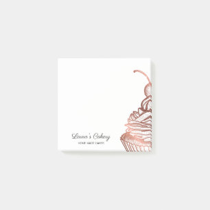 Cakes & Sweets Cupcake Home Bakery Rustige Vintage Post-it® Notes