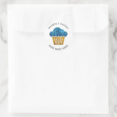 Cakes Sweets Cupcake Home Vegan Bakery Gold Ronde Sticker (Tas)